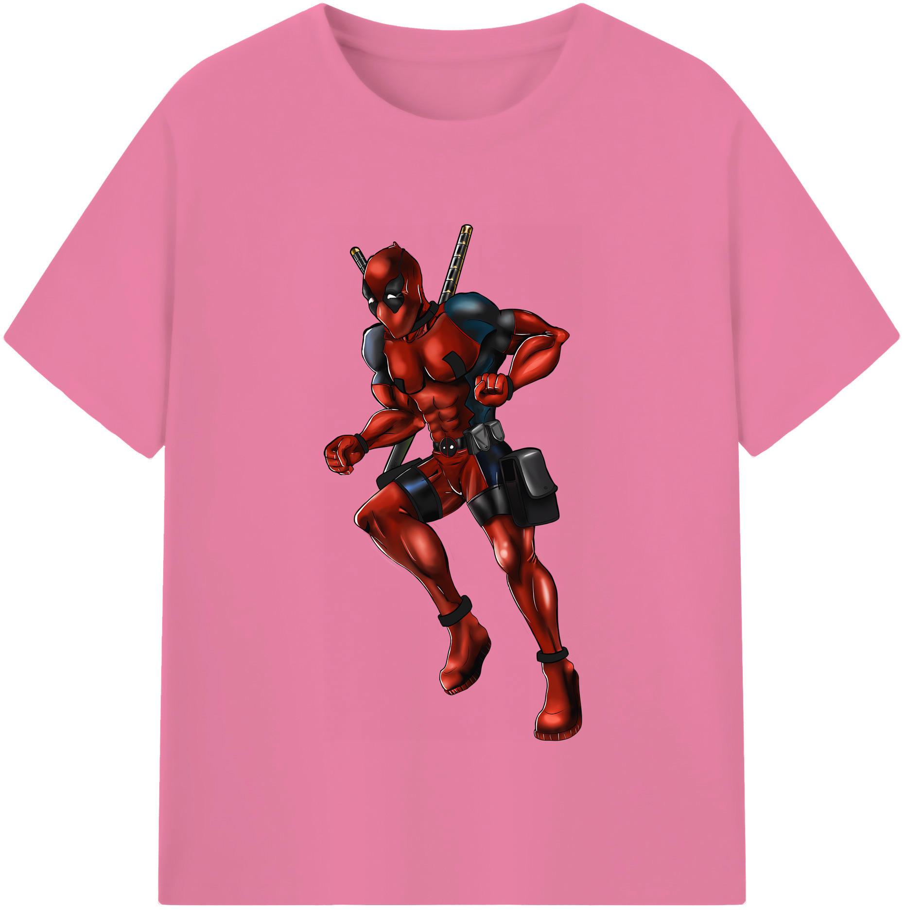 （画像用） Deadpool デッドプール 綿100％半袖Tシャツ（フロントプリント）